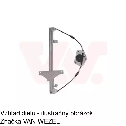 Mechanizmus sťahovania okna elektrický bez motora 2329PSG1 /POLCAR/ - obr. 3