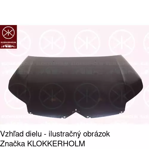 Kapota - poškodená POLCAR 233403UA