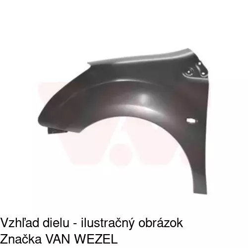 Predný blatník 235201 /POLCAR/ - obr. 3