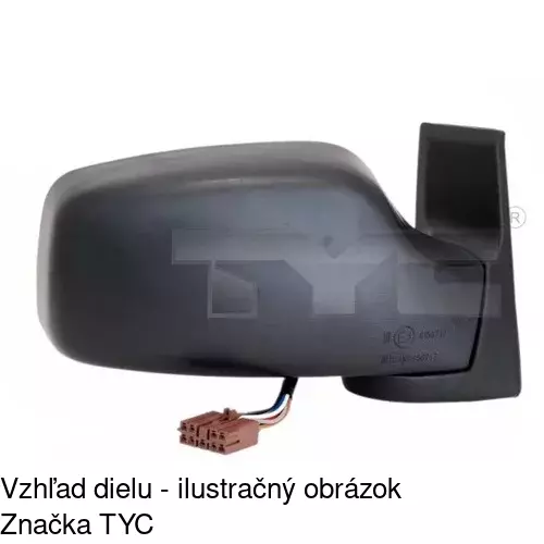 Vonkajšie zrkadlo 2380525E /POLCAR/ - obr. 2