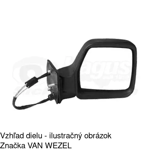 Vonkajšie zrkadlo 2395521E /POLCAR/ - obr. 5