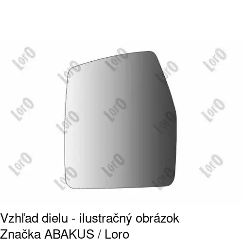 Sklo vonkajšieho zrkadla s držiakom 2395545E /POLCAR/ - obr. 1