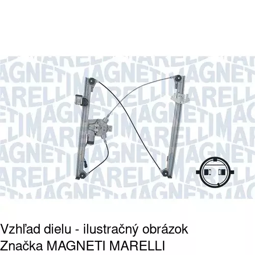 Elektrický mechanizmus okna dverí 2397PSE1 /POLCAR/ - obr. 3