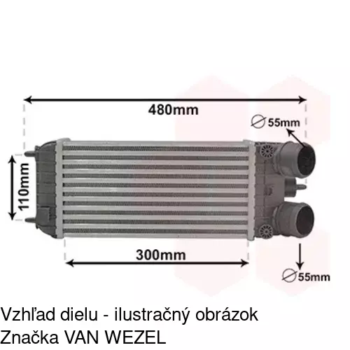 Chladiče vzduchu (Intercoolery) 23B1J81X /POLCAR/ - obr. 4