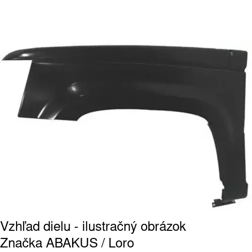 Predný blatník 240501 /POLCAR/
