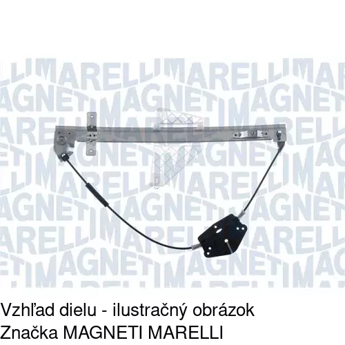 Elektrický mechanizmus okna dverí 2406PSE4 /POLCAR/ - obr. 1