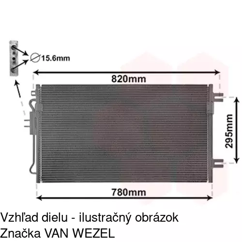 Chladiče klimatizácie 2421K8C1 /POLCAR/ - obr. 2