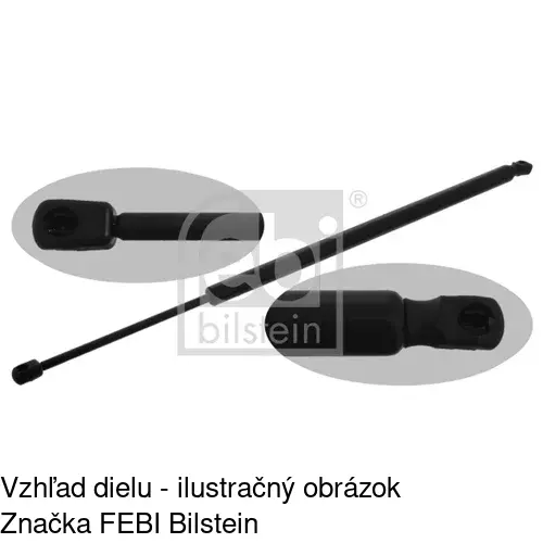 Plynová pružina 2422AB /POLCAR/ - obr. 1