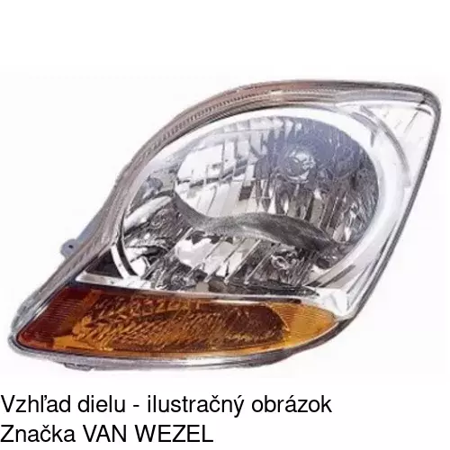 Hlavný reflektor 2501091E /POLCAR/ - obr. 3