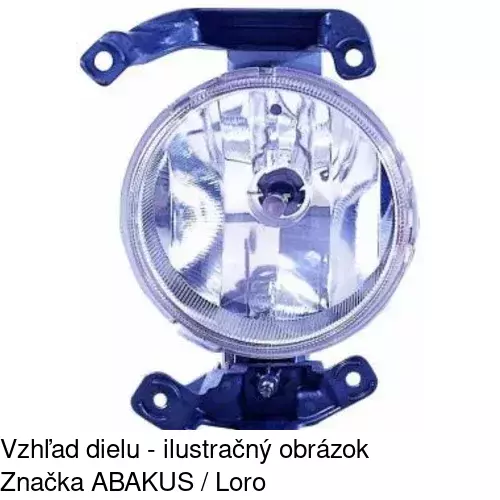 Hmlové svetlo - predné 250129-E /POLCAR/ - obr. 2