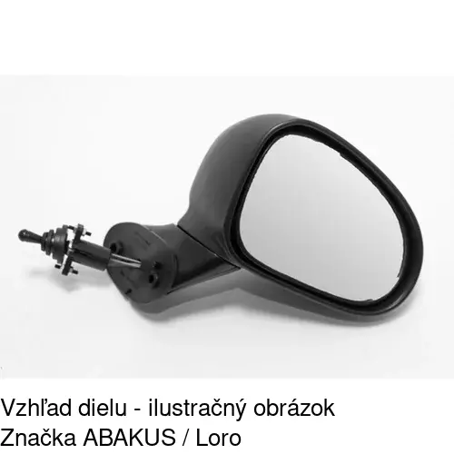 Vonkajšie zrkadlo 2501523E /POLCAR/ - obr. 2