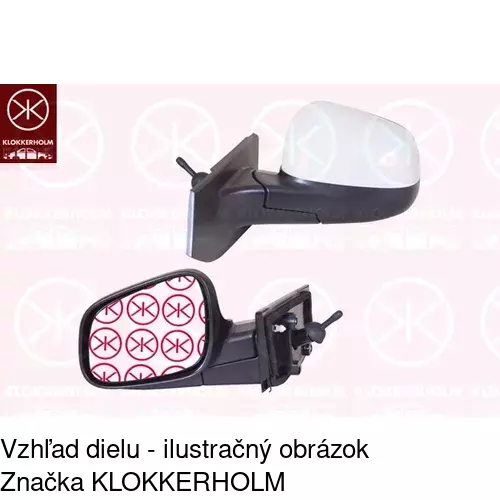 Vonkajšie zrkadlo 2502511E /POLCAR/ - obr. 1