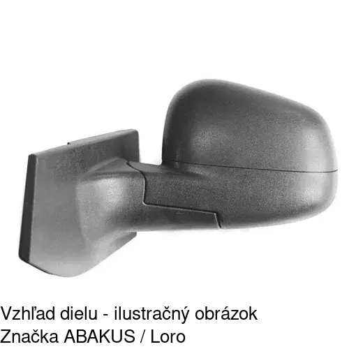 Vonkajšie zrkadlo 2502514E /POLCAR/ - obr. 2