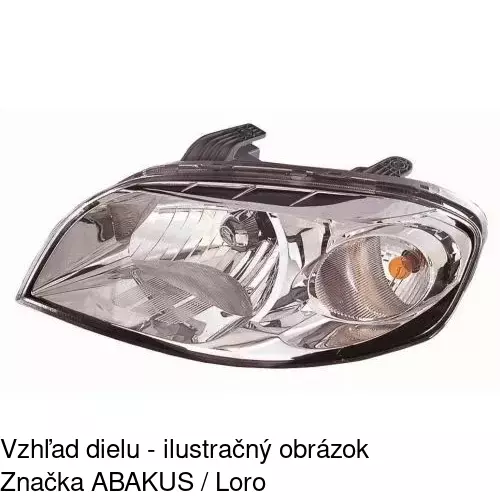 Hlavný reflektor 2504100E /POLCAR/ - obr. 2