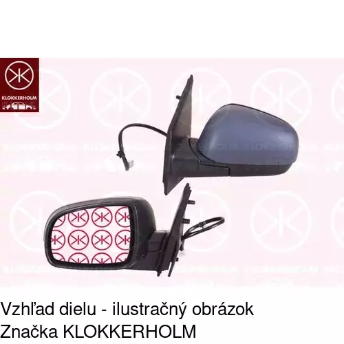 Vonkajšie zrkadlo POLCAR 2711515M