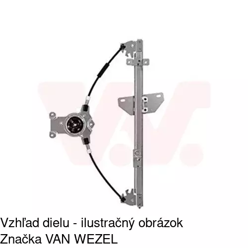 Elektrický mechanizmus okna dverí 2734PSE4 /POLCAR/ - obr. 3