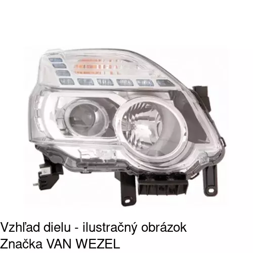 Hlavný reflektor 2751103E /POLCAR/ - obr. 2