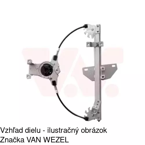 Mechanizmus sťahovania okna elektrický bez motora 2759PSG4 /POLCAR/ - obr. 2