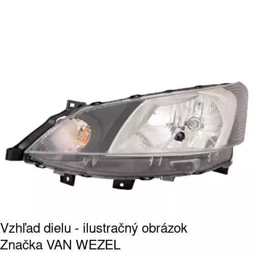 Hlavný reflektor 278709-E /POLCAR/ - obr. 1