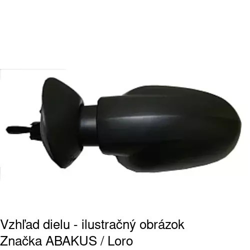 Vonkajšie zrkadlo 2800514M /POLCAR/ - obr. 2