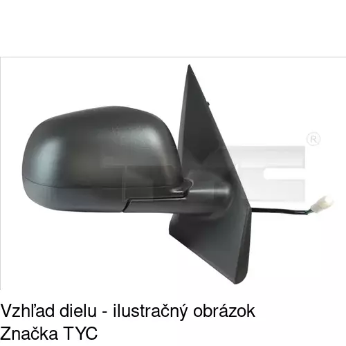 Vonkajšie zrkadlo POLCAR 28U1524E