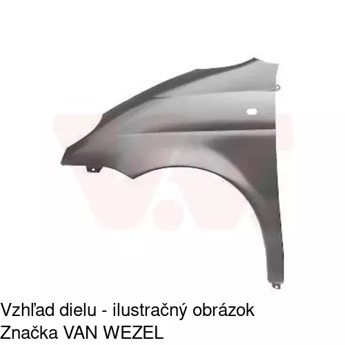 Predný blatník POLCAR 290202-Q