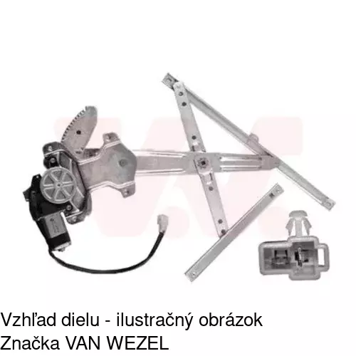 Elektrický mechanizmus okna dverí 2902PSE1 /POLCAR/ - obr. 1