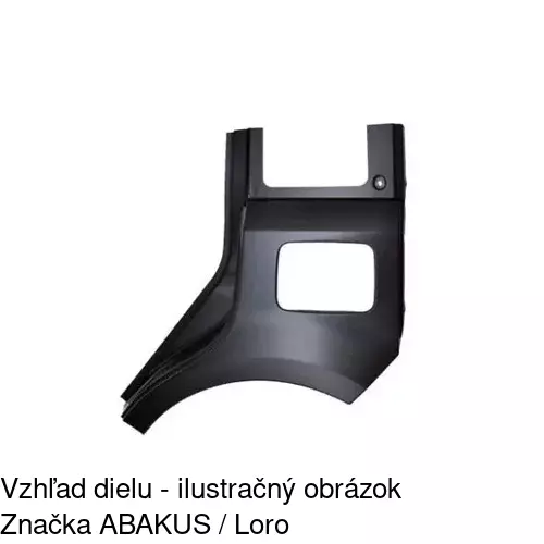 Zadný blatník POLCAR 300383