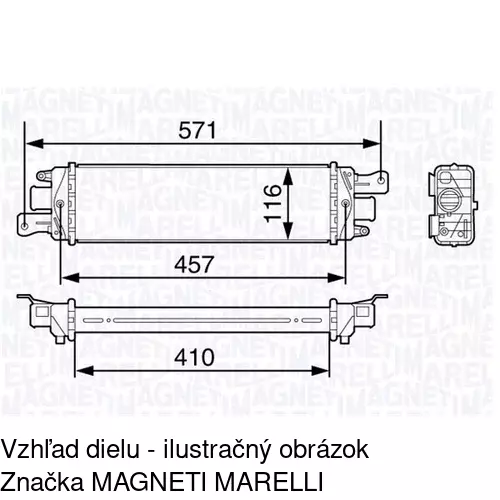 Chladiče vzduchu (Intercoolery) POLCAR 3006J8-1
