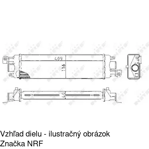 Chladiče vzduchu (Intercoolery) 3006J8-1 /POLCAR/ - obr. 1
