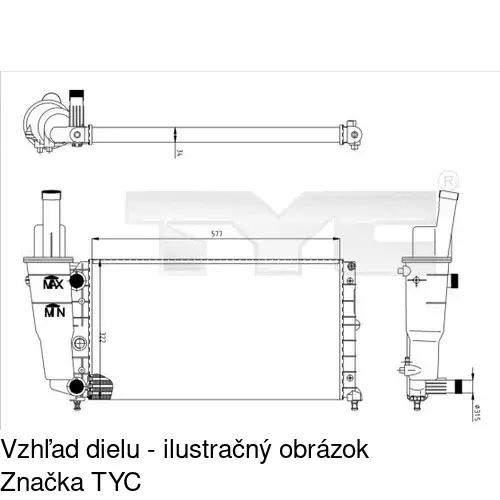 Chladiče vody POLCAR 301708-6