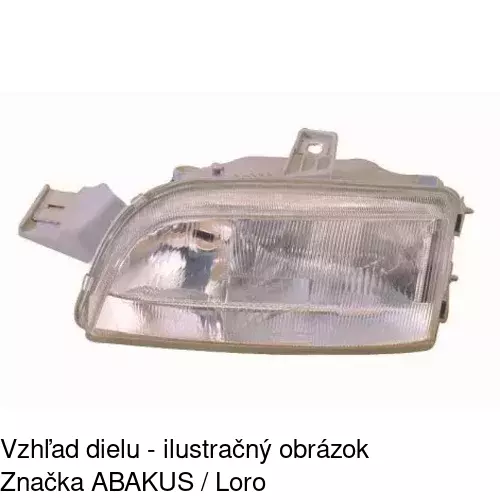 Hlavný reflektor 3017106E /POLCAR/ - obr. 3