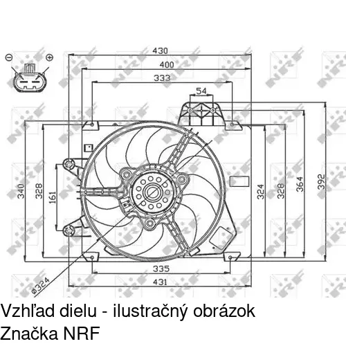 Ventilátory chladičov 301723W4 /POLCAR/ - obr. 1