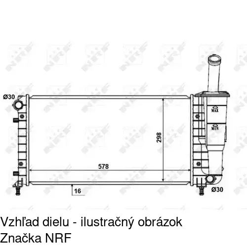 Chladiče vody 302308A2 /POLCAR/ - obr. 1