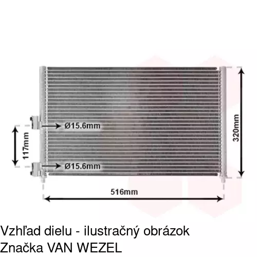 Chladiče klimatizácie 3023K8C3 /POLCAR/ - obr. 2