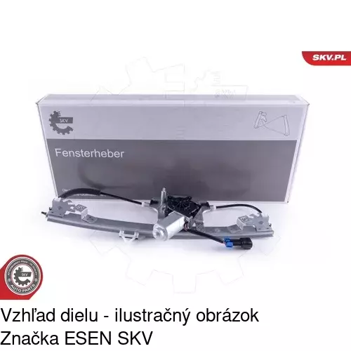 Elektrický mechanizmus okna dverí 3024PSE3 /POLCAR/ - obr. 1