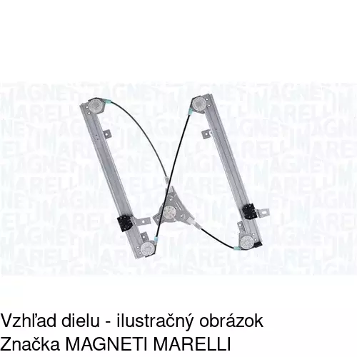 Mechanizmus sťahovania okna elektrický bez motora 3024PSG6 /POLCAR/ - obr. 2
