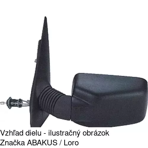 Vonkajšie zrkadlo 3026521M /POLCAR/ - obr. 3