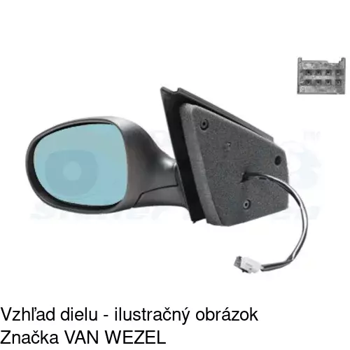Rám vonkajšieho zrkadla 303154TM /POLCAR/ - obr. 2