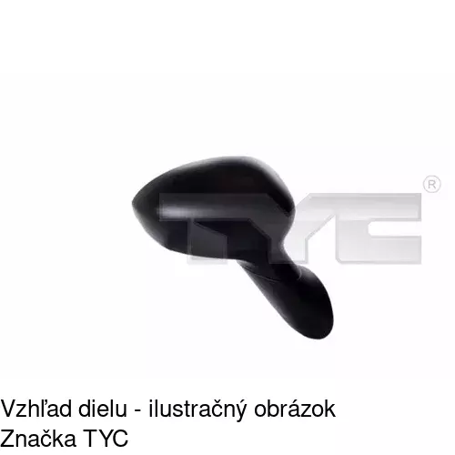 Vonkajšie zrkadlo 3035516S /POLCAR/ - obr. 3
