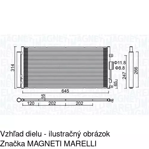 Chladiče klimatizácie POLCAR 3035K82X