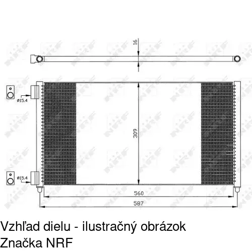Chladiče klimatizácie 3040K8C3 /POLCAR/ - obr. 3