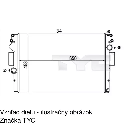 Chladiče vody POLCAR 3052084X