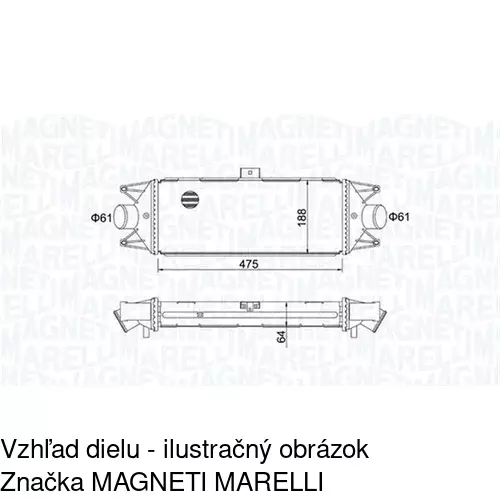 Chladiče vzduchu (Intercoolery) 3052J8-1 /POLCAR/ - obr. 1