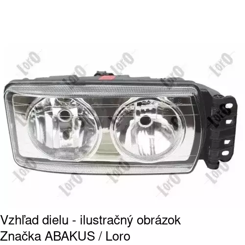 Hlavný reflektor 305810-E /POLCAR/ - obr. 3