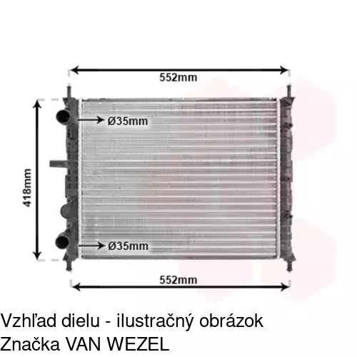 Chladiče vody 306508-3 /POLCAR/ - obr. 1
