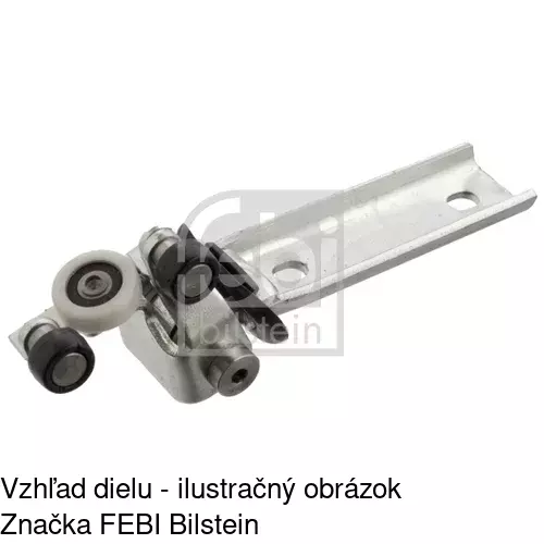 Vozík - kolieska pant posuvných dverí POLCAR 3080Z-71