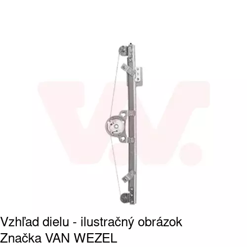 Manuálny mechanizmus okna dverí 30A1PSM1E /POLCAR/ - obr. 3