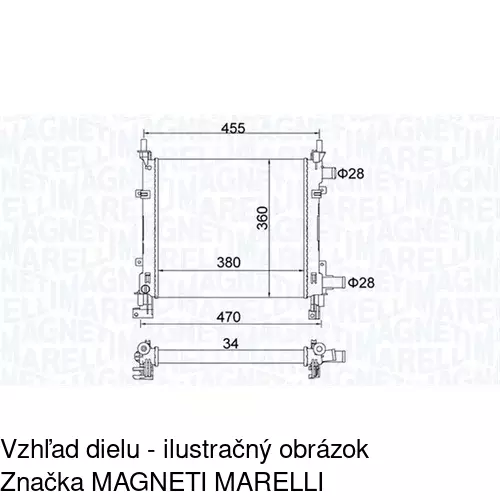 Chladiče vody 320008A1 /POLCAR/ - obr. 2