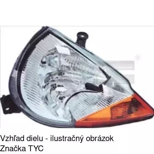 Hlavný reflektor 3200091E /POLCAR/ - obr. 2